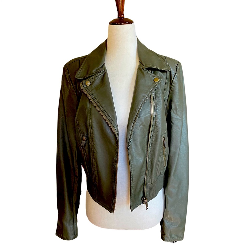 NWT Free people vegan leather bomber jacket size XS